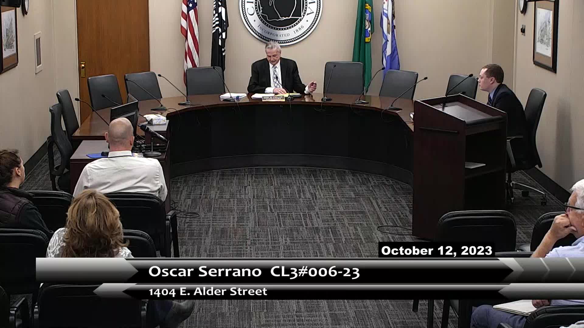 City of Yakima Hearing Examiner 101223