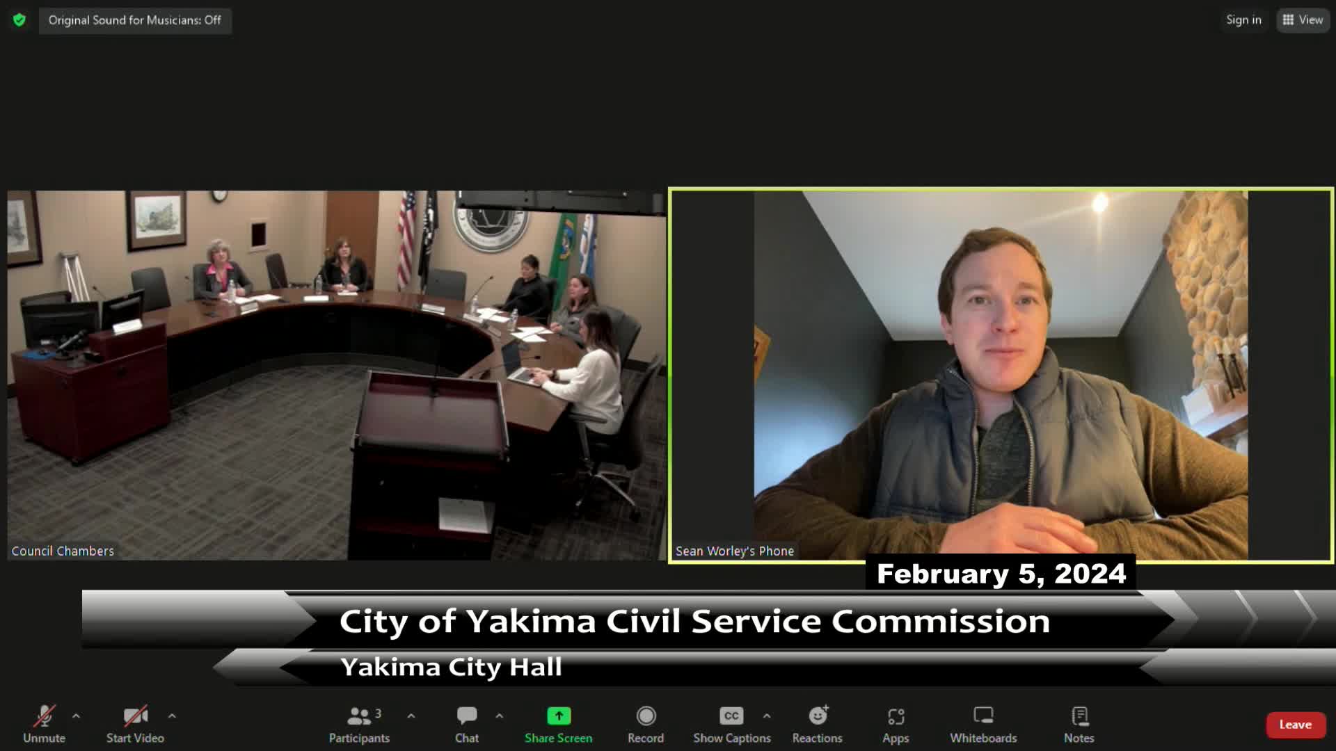 City of Yakima Civil Service Commission 02052024