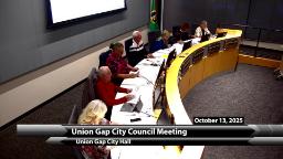 Navigate to Union Gap City Council 10-13-25