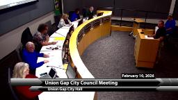 Navigate to Union Gap City Council 02-09-26