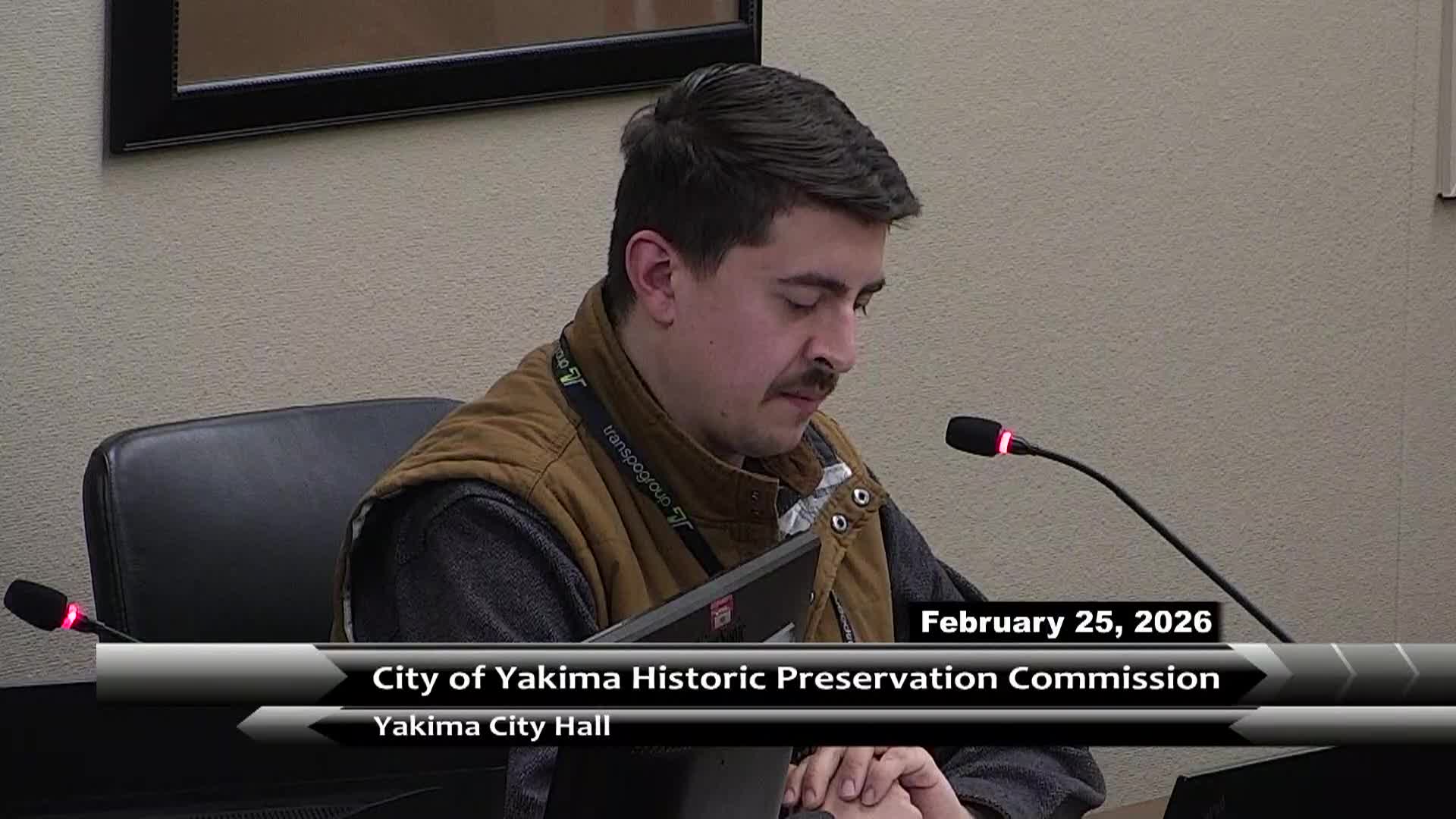Thumbnail image for City of Yakima Historic Preservation Commission 02-25-26